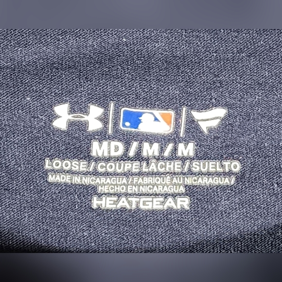 UNDER ARMOUR HEAT GEAR  NATIONALS PARK 2018 HOME RUN DERBY MONDAY 7/18 MED BLUE - Picture 3 of 8